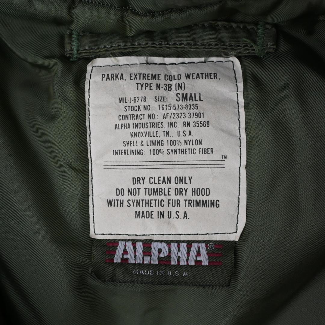 ALPHA INDUSTRIES N-3B フライトジャケット 48492”