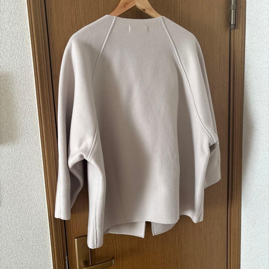 DOUDOU ノーカラー アウター コート