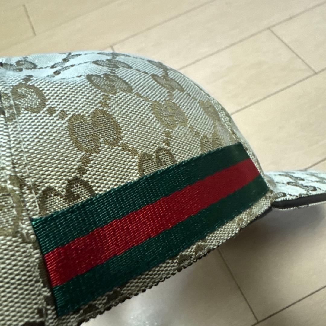 Gucci GGパターン キャップ ベージュ