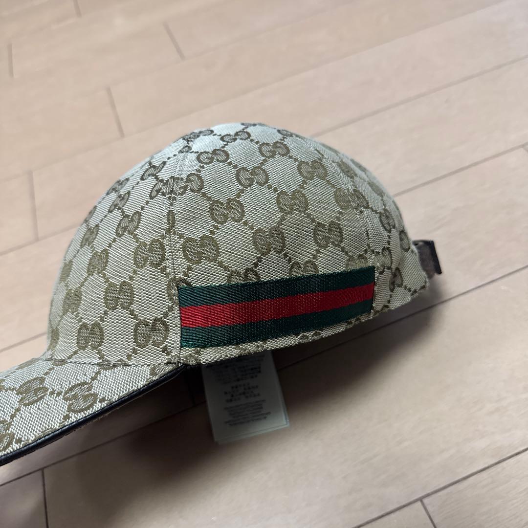 Gucci GGパターン キャップ ベージュ