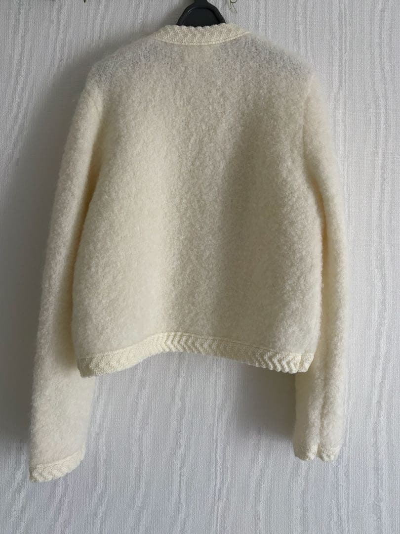 トップス jilgrace WOOL PILE KNIT CARDIGAN White 2