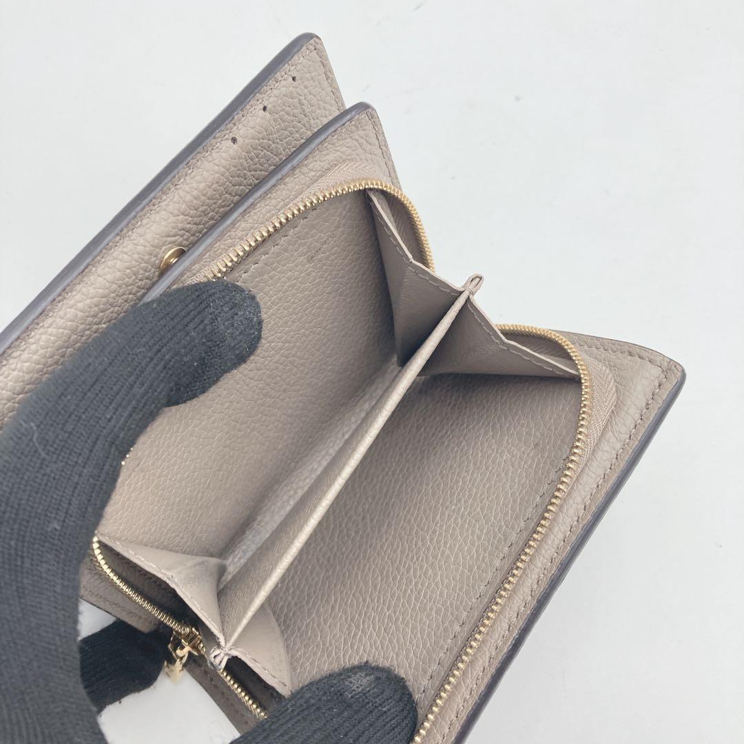 極美品 ルイヴィトン ポルトフォイユ クレア モノグラム アンプラント