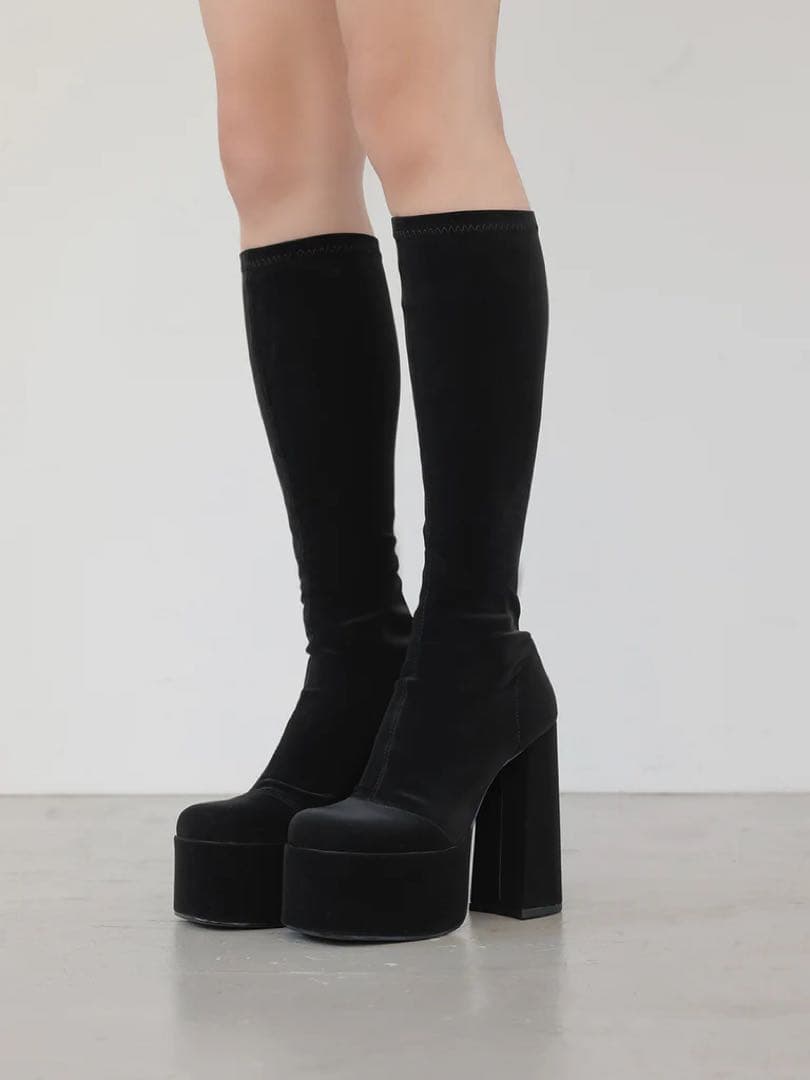 定価以下♡今季　ダーリッチ Darich ♡ ウルトラストレッチロングブーツ　L