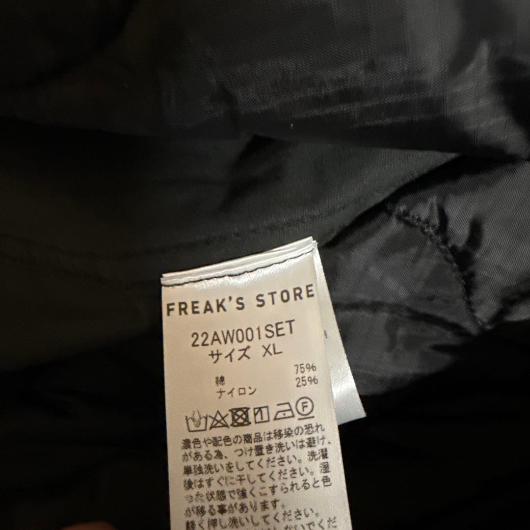 黒 モッズコート フロントポケット付き FREAK'S STORE