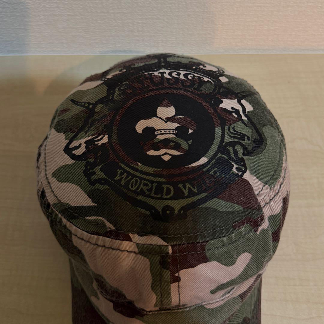 00s STUSSY ワークキャップ　迷彩　カモ柄　ステューシー