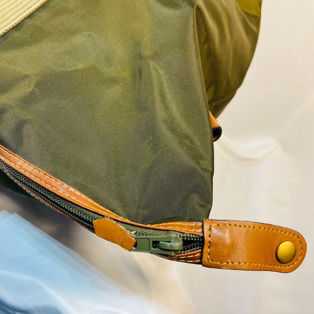 【人気】Dunhill ダンヒル　オリーブグリーン　ナイロン　 ボストンバッグ