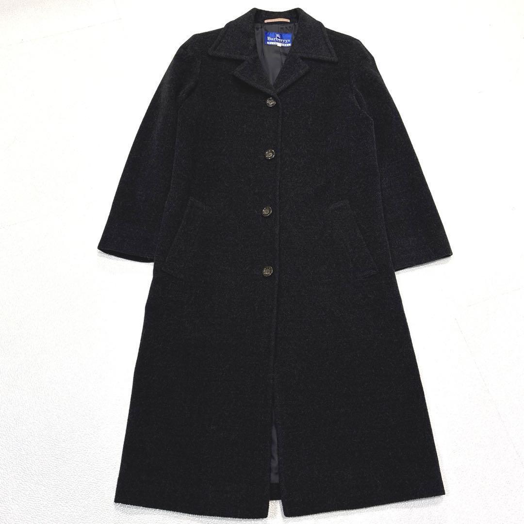 【美品/サイズ40】バーバリーブルーレーベル　ヘリンボーン　チェスターコート