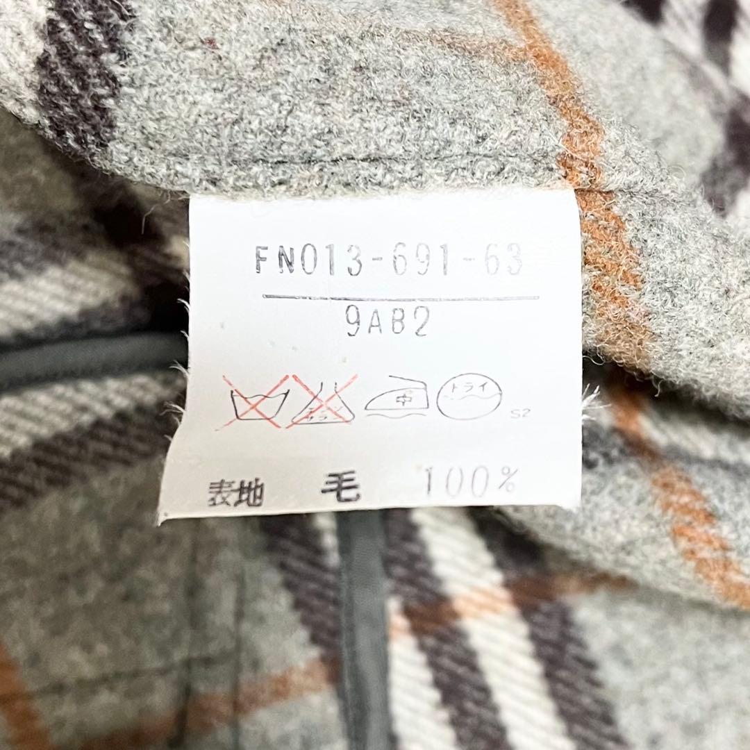 ✨美品✨ Burberrys ラムウール　コート　ノバチェック カーキ　M相当