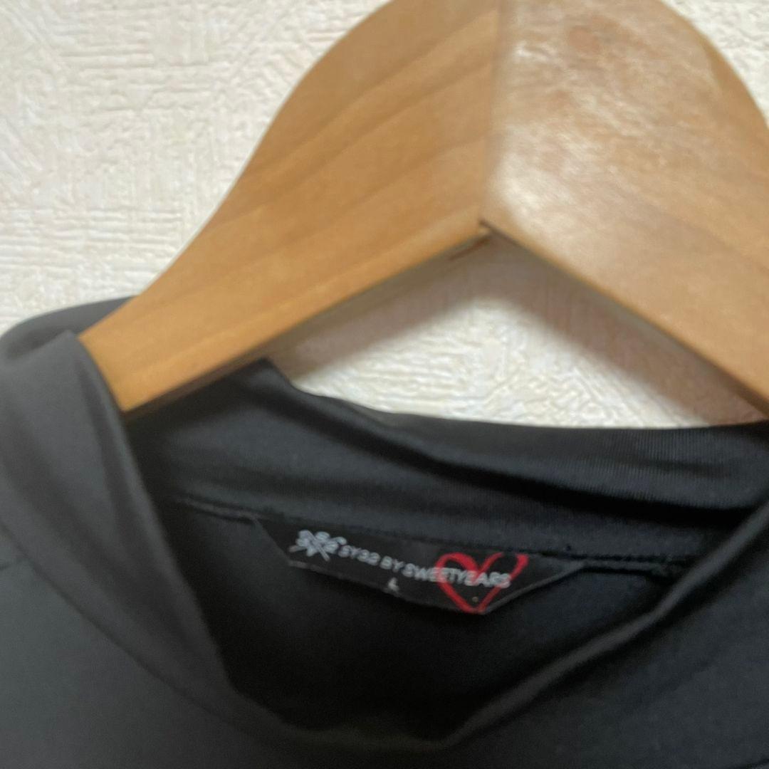 の*り様 新品　sy32bysweetyears 長袖　モックネック　黒　l