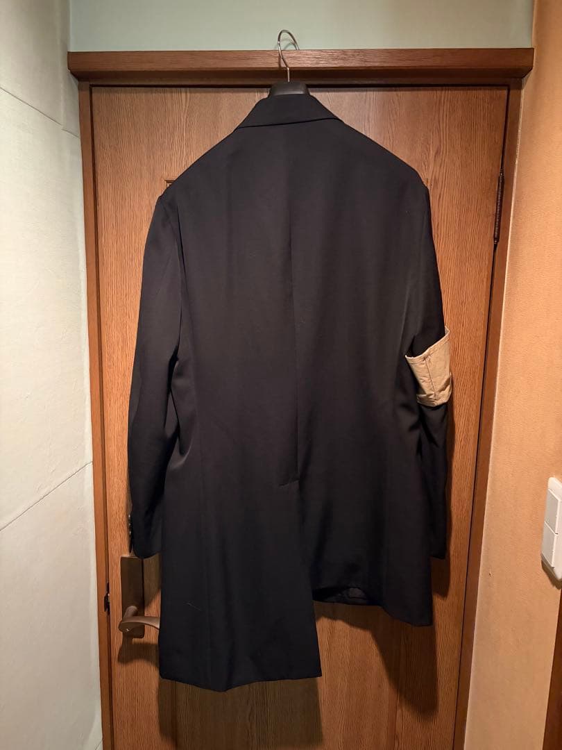 yohjiyamamoto 20aw 120'sギャバ左ラペル耳づかいジャケット