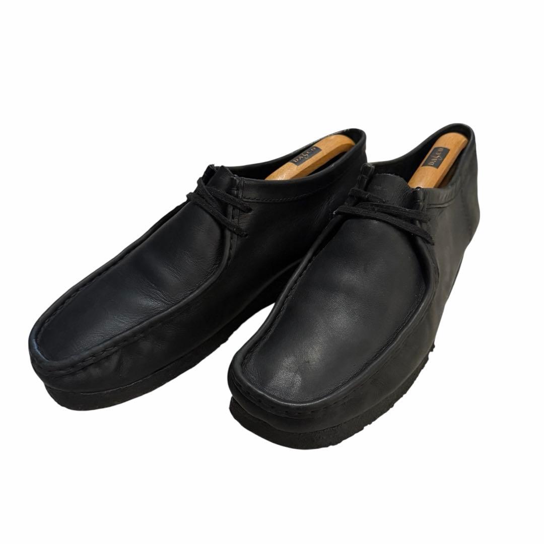 【極大サイズ】Clarks ワラビー ブラックレザー 30 - 30.5cm相当