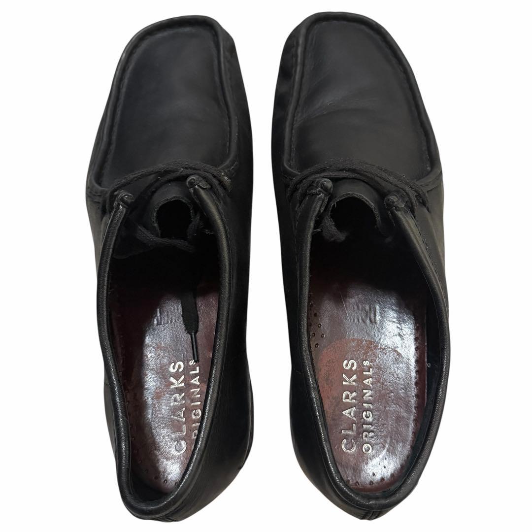 【極大サイズ】Clarks ワラビー ブラックレザー 30 - 30.5cm相当