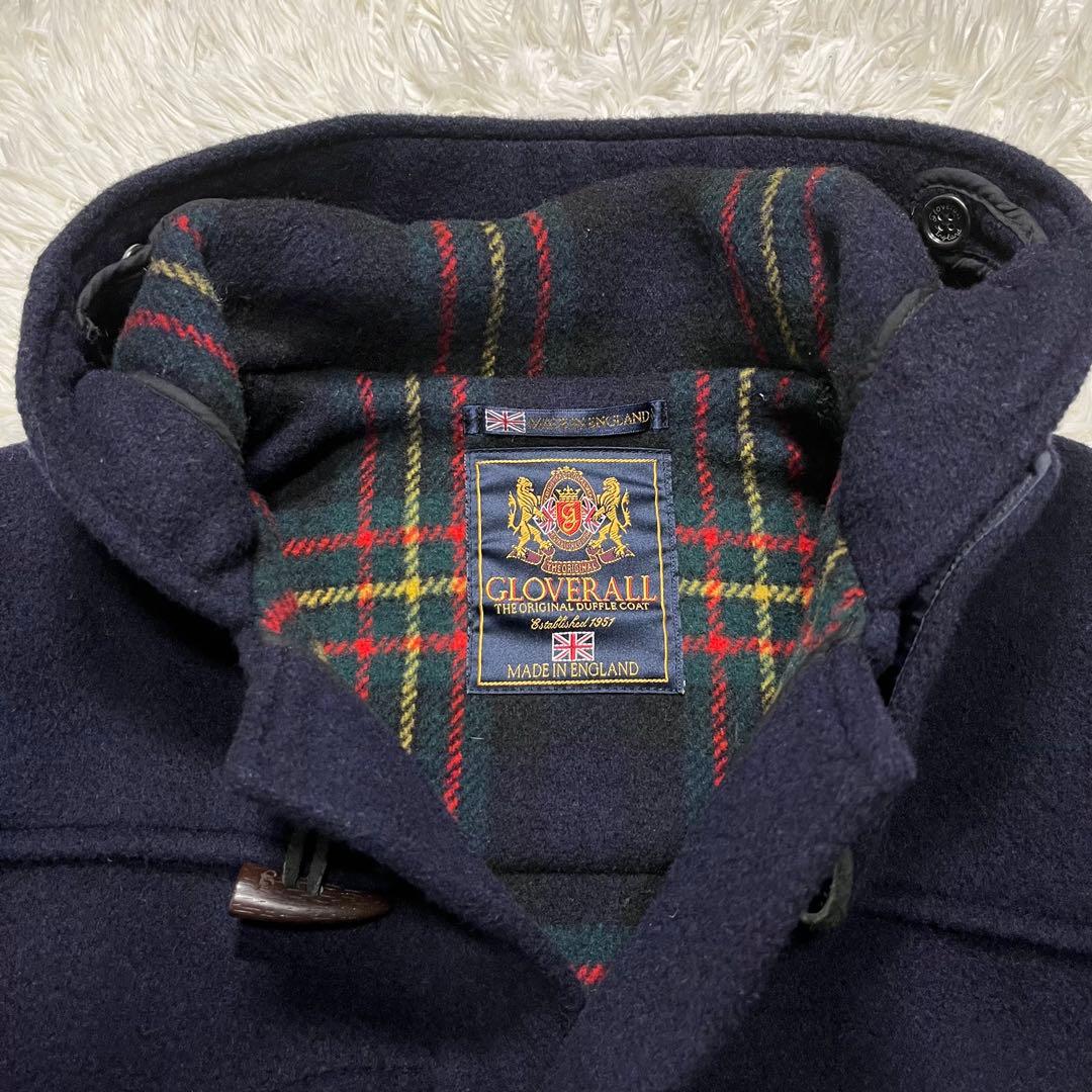 美品✨大きめ✨英国製✨グローバーオール　ダッフルコート　ネイビー　XL