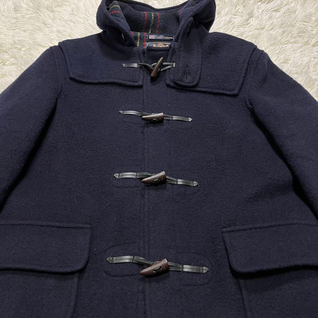 美品✨大きめ✨英国製✨グローバーオール　ダッフルコート　ネイビー　XL