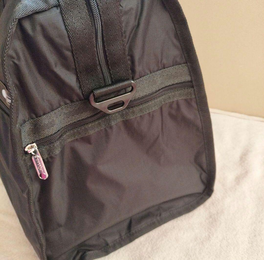 ブラック　レスポートサック　ボストンバッグ　旅行カバン　ポーチ付き　新品未使用
