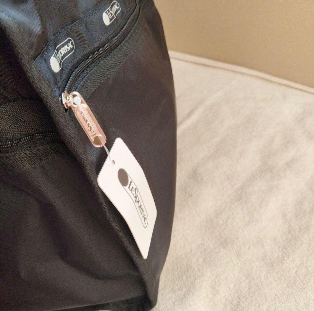 ブラック　レスポートサック　ボストンバッグ　旅行カバン　ポーチ付き　新品未使用