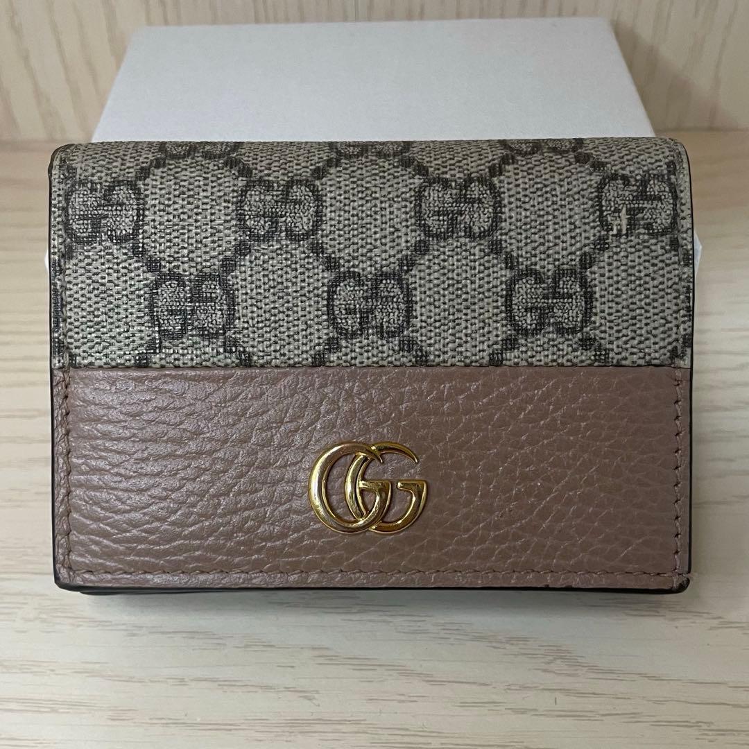 グッチミニウォレット マーモント GGスプリームキャンバス GUCCI