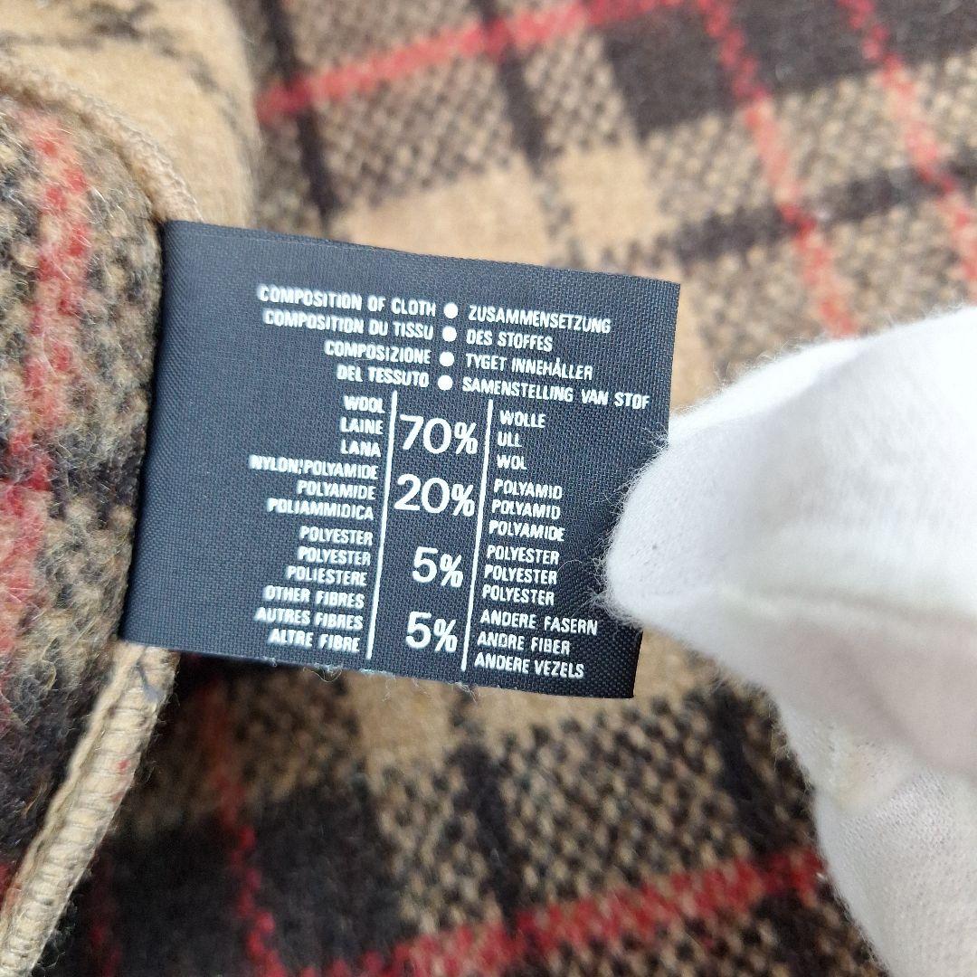 グローバーオール　ダッフルコート ロング 英国製 キャメル　チェック　XL