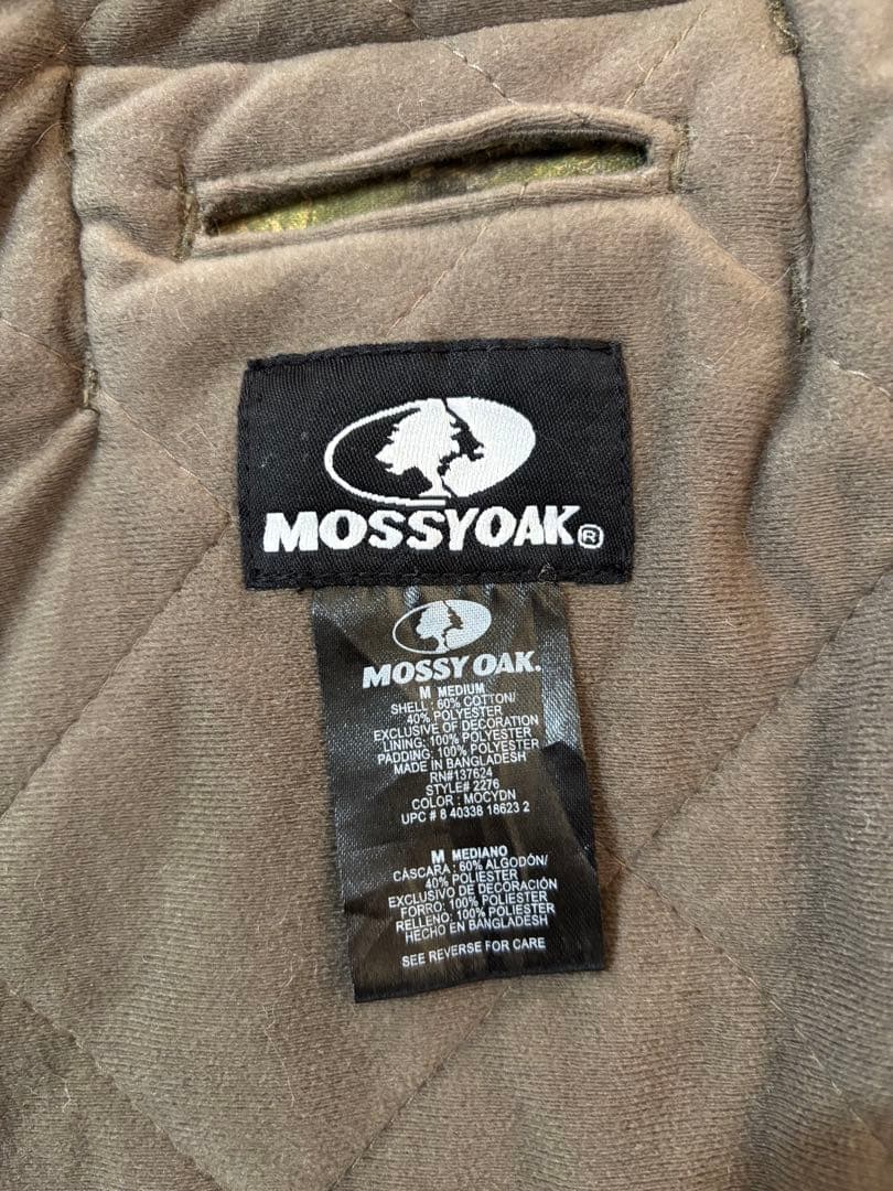 MOSSY OAK リアルツリーカモ　キルティング中綿入り　アクティブジャケット