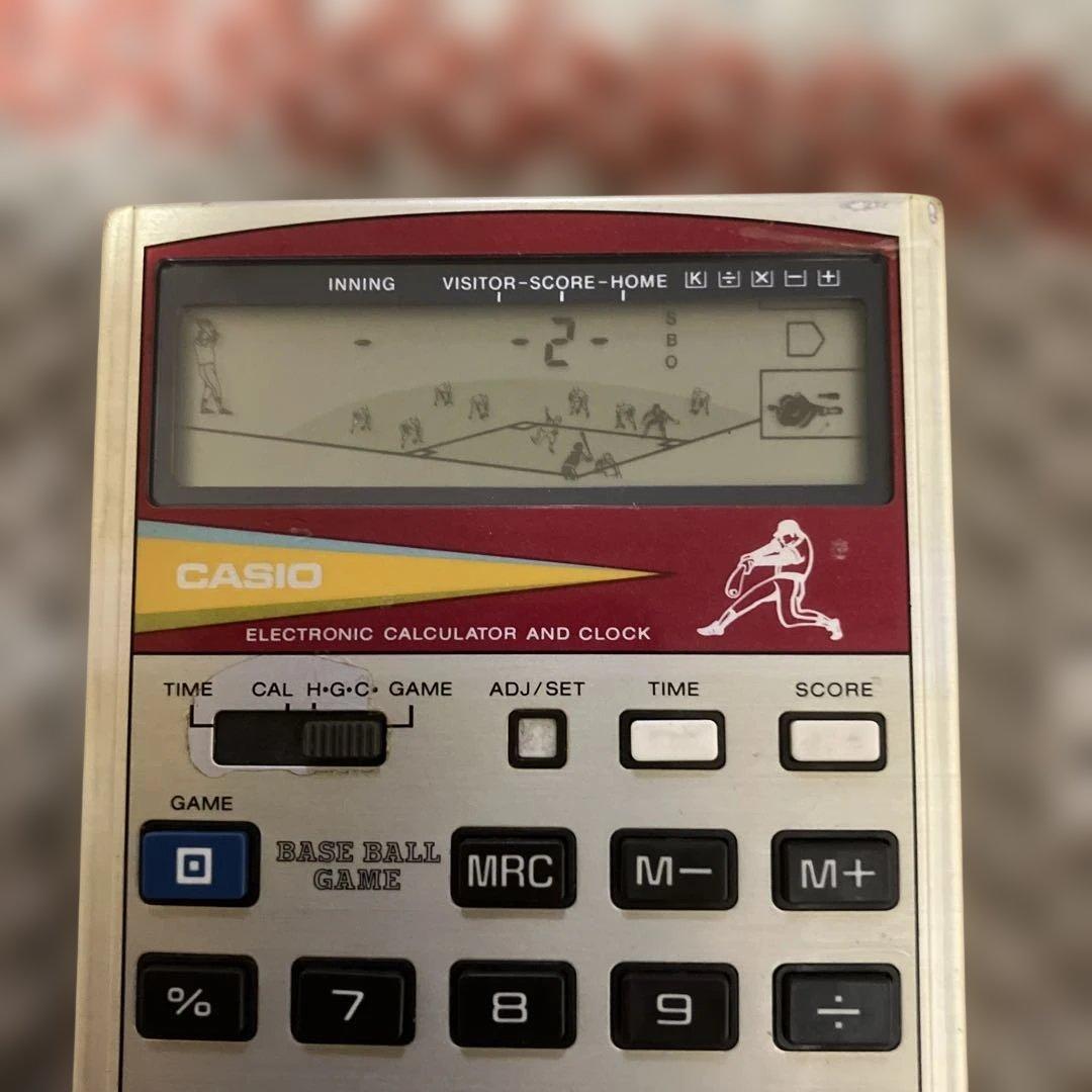 CASIO BB-9T 野球ゲーム電卓 箱説明書付 昭和レトロ 動作確認済
