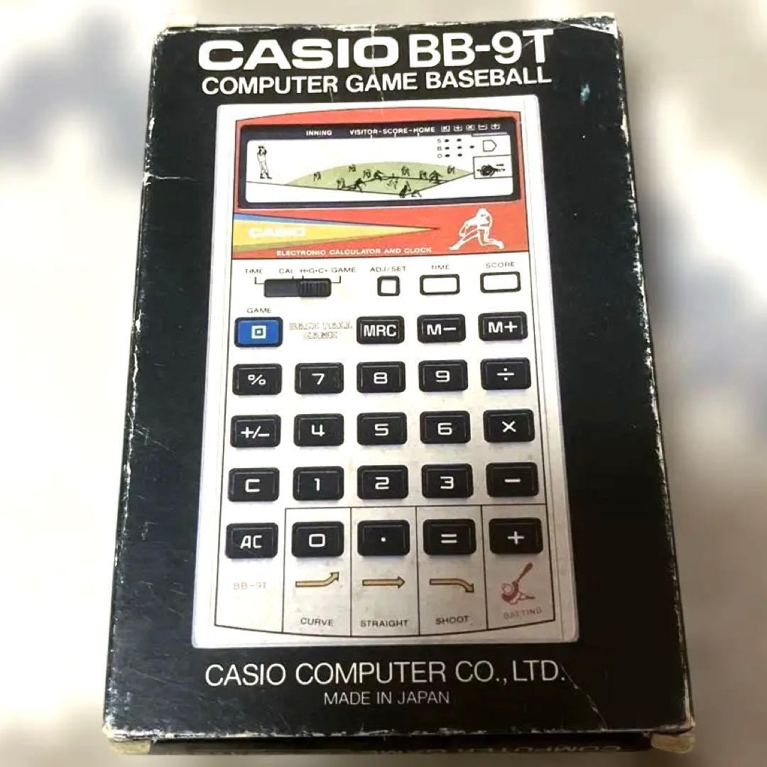 CASIO BB-9T 野球ゲーム電卓 箱説明書付 昭和レトロ 動作確認済