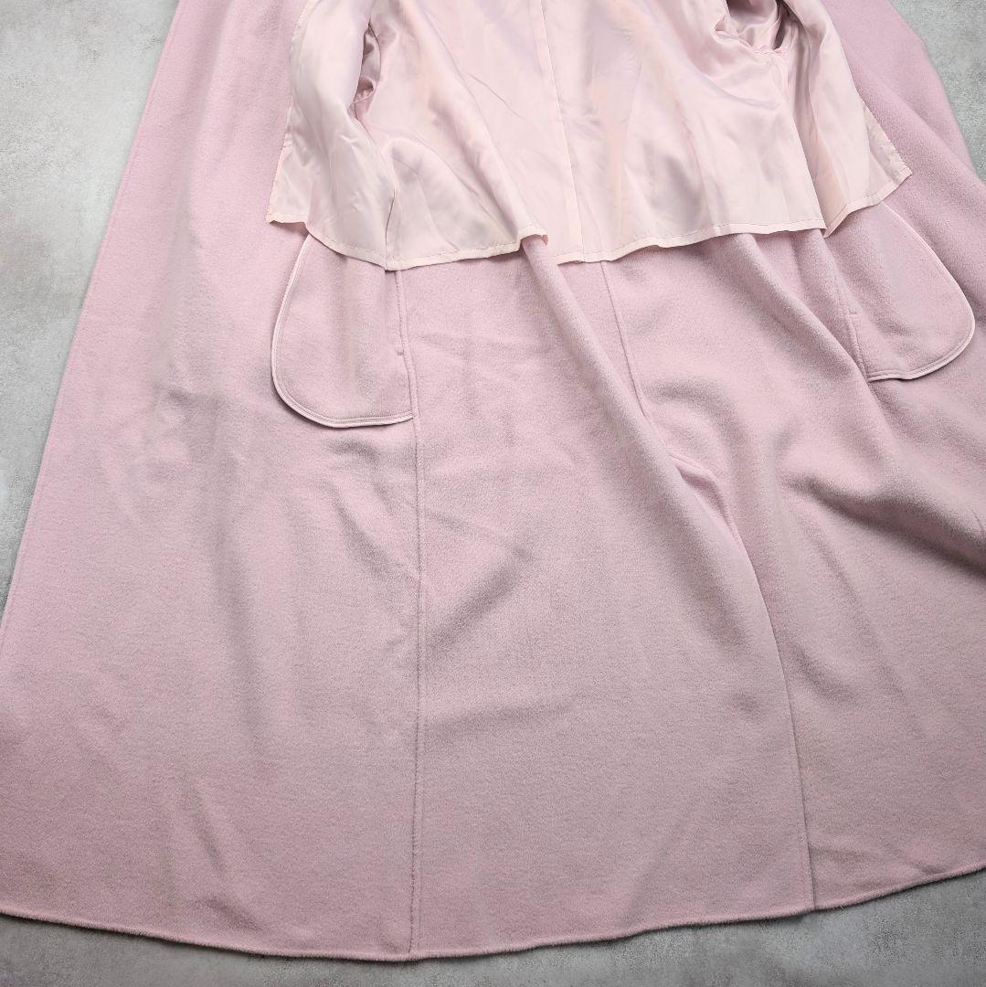 【新品タグ付き】FRAY I.D ウールカシミア トレンチリバーコート ピンク