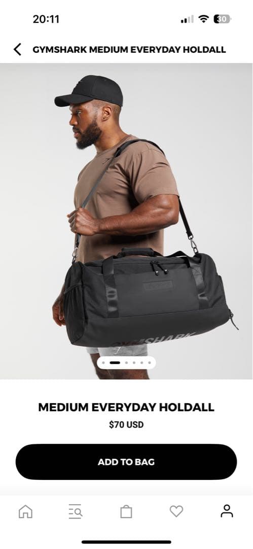  MEDIUM EVERYDAY HOLDALL ブラック