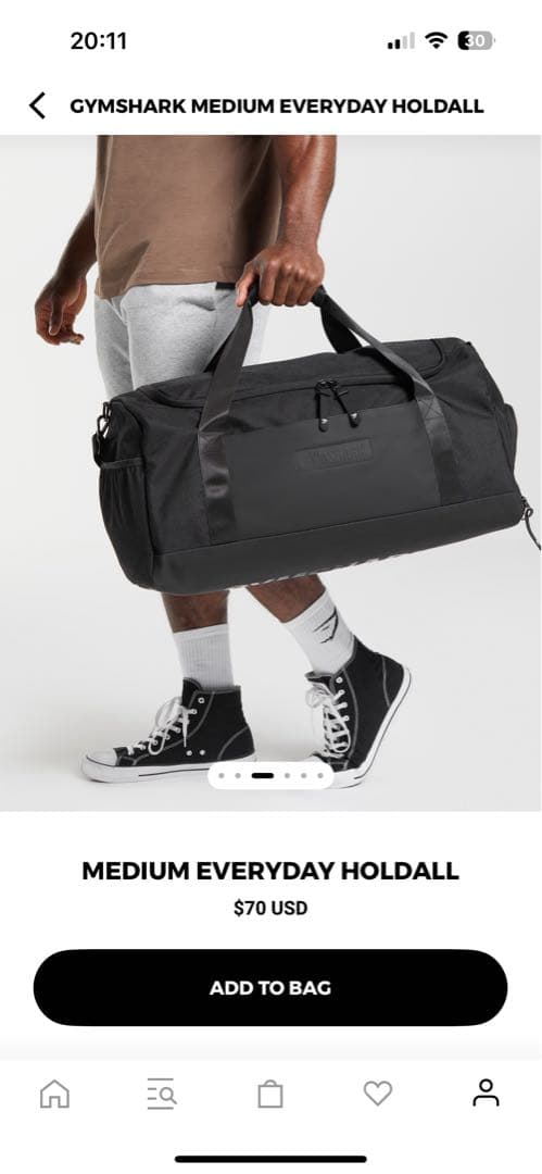  MEDIUM EVERYDAY HOLDALL ブラック