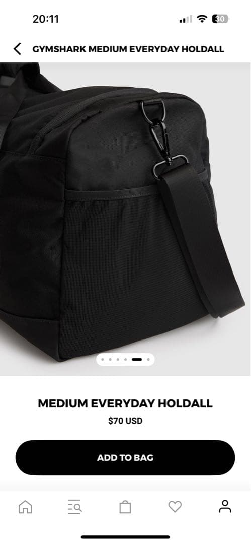  MEDIUM EVERYDAY HOLDALL ブラック