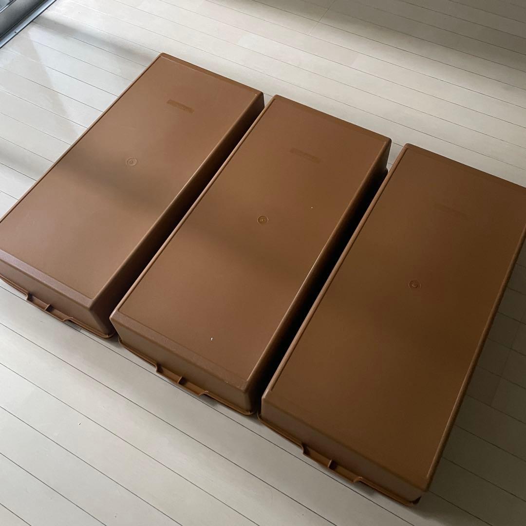OLD TUPPERWARE ロングスーパーケース オールドタッパーウェア 3点
