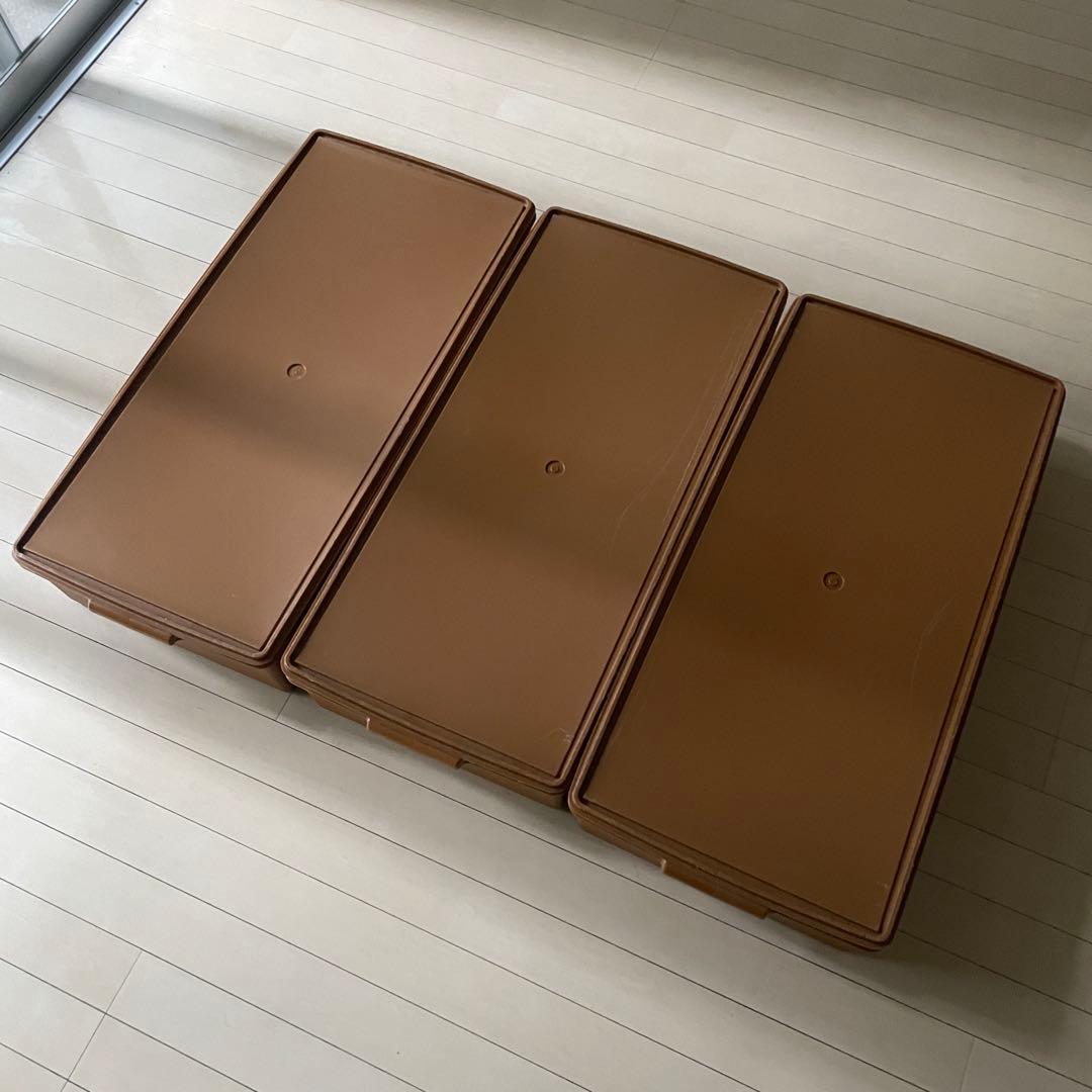 OLD TUPPERWARE ロングスーパーケース オールドタッパーウェア 3点