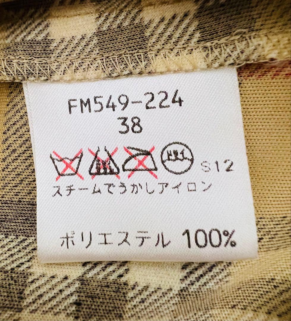 Burberry バーバリー チェック柄 ノースリーブ ワンピース Mサイズ