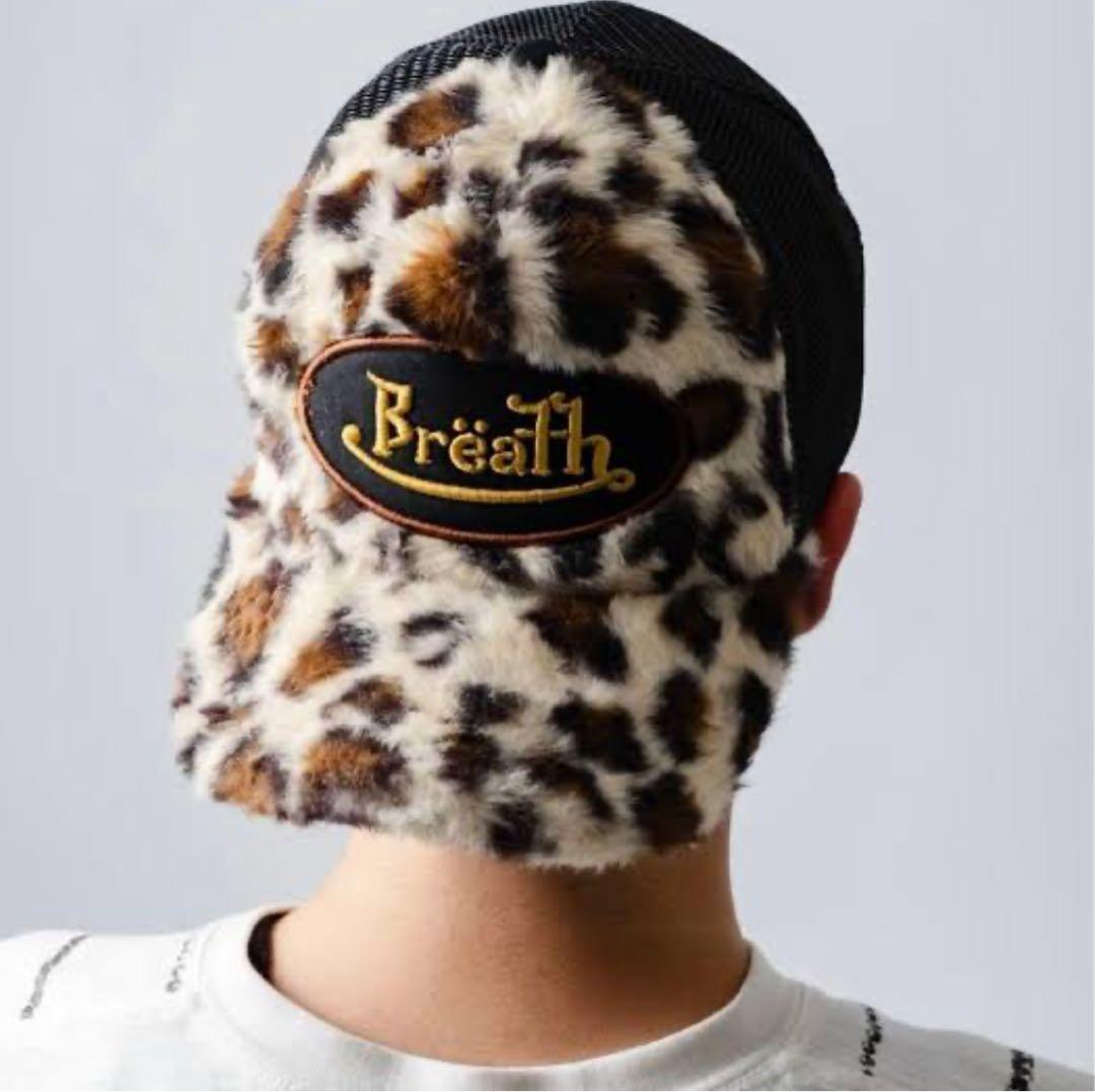 ✨️値下げ✨️breathキャップ ヒョウ柄 ファー