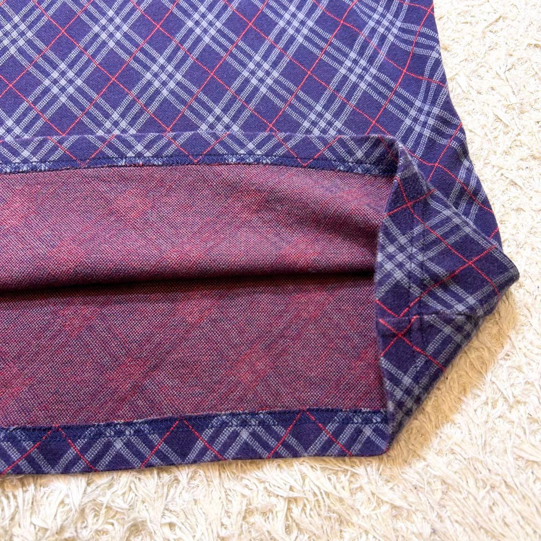超希少✨️BURBERRY ノバチェック ホースロゴ 金ボタン ポロシャツ M