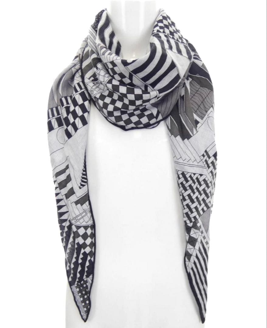 HERNES エルメス 158400円 ロザンジュ ストール カシミヤ シルク