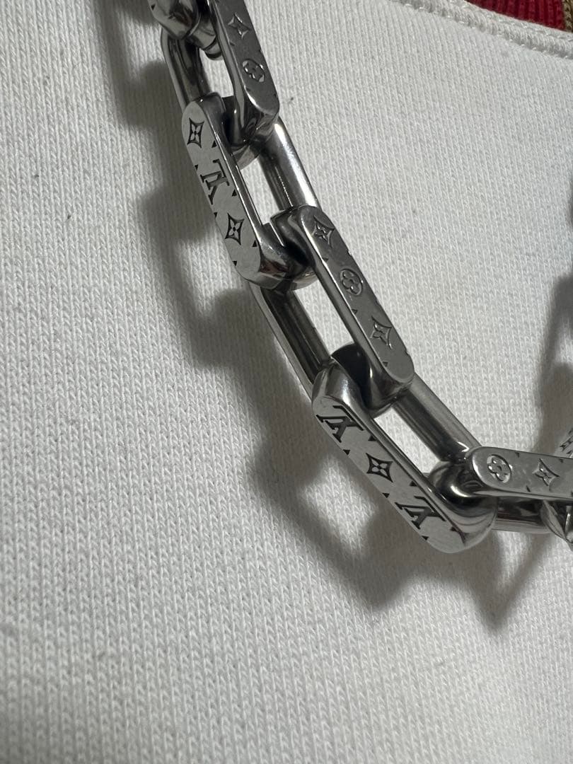 ま*ー様 Louis Vuitton ロゴ入りコリエチェーンネックレス　美品レア