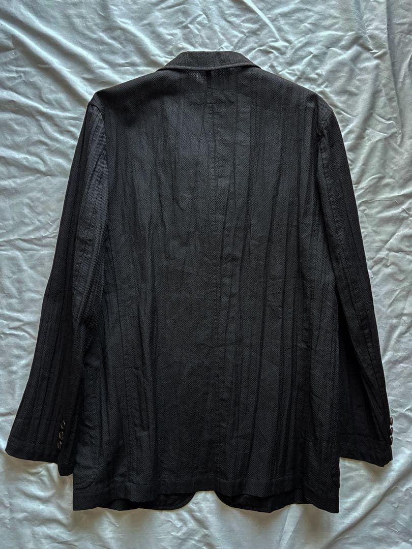 田中オム shrink tailored jacket シワ加工 3Bジャケット