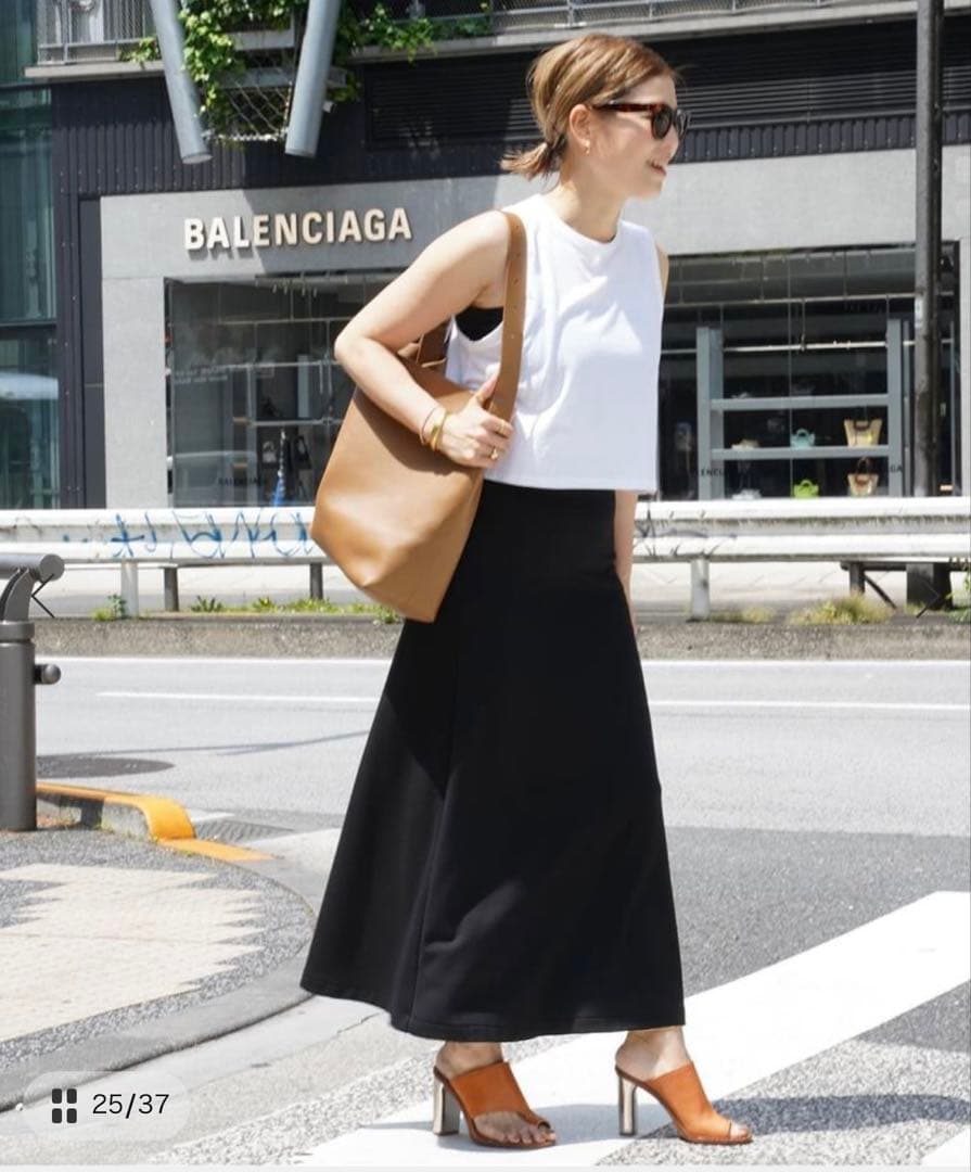 【美品】25SS EVERYDAY I LIKE. フレアスカート 36 S黒
