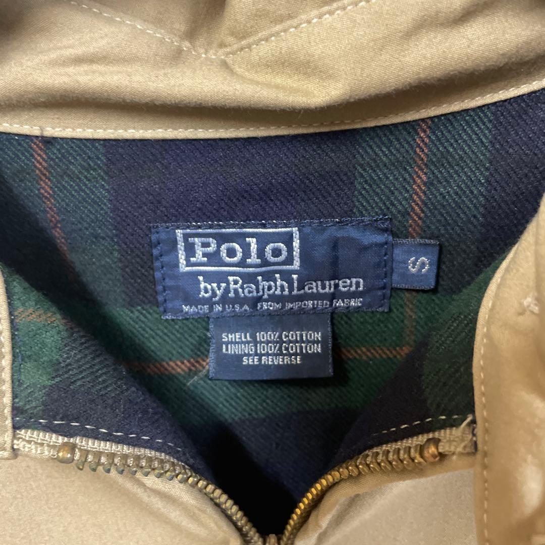 90s USA製 デッドRalph Lauren スイングトップチェックネル裏付