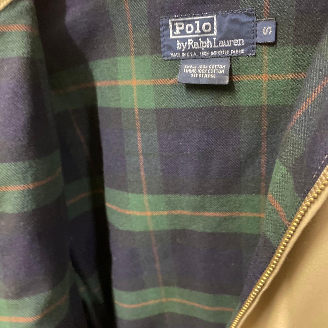 90s USA製 デッドRalph Lauren スイングトップチェックネル裏付