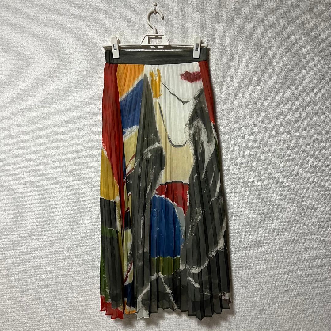 【Ameri】MY DEAR SHEER PLEATS SKIRT