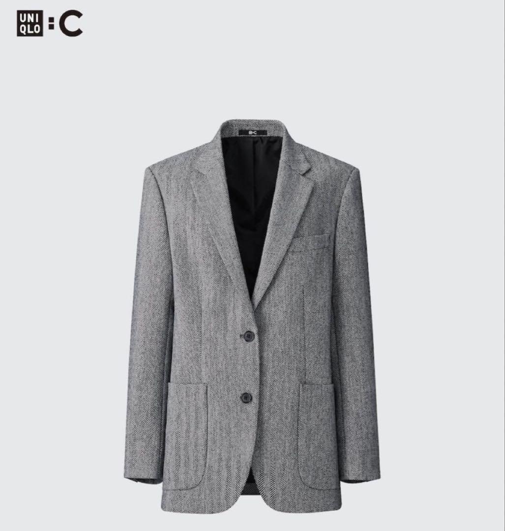 UNIQLO Ｃ　ツイードオーバーサイズジャケット　ユニクロ　M