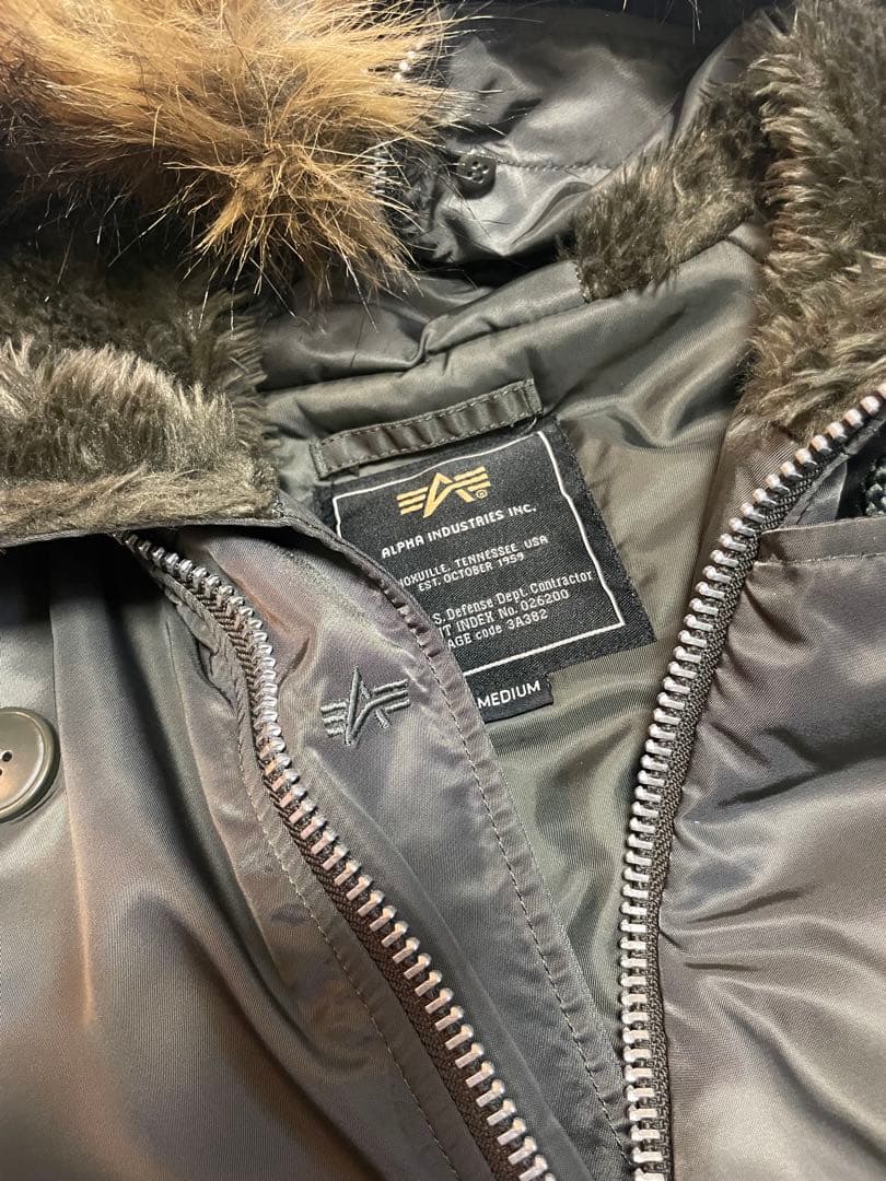 ALPHA INDUSTRIES N-2B フライトジャケット M ファー付き
