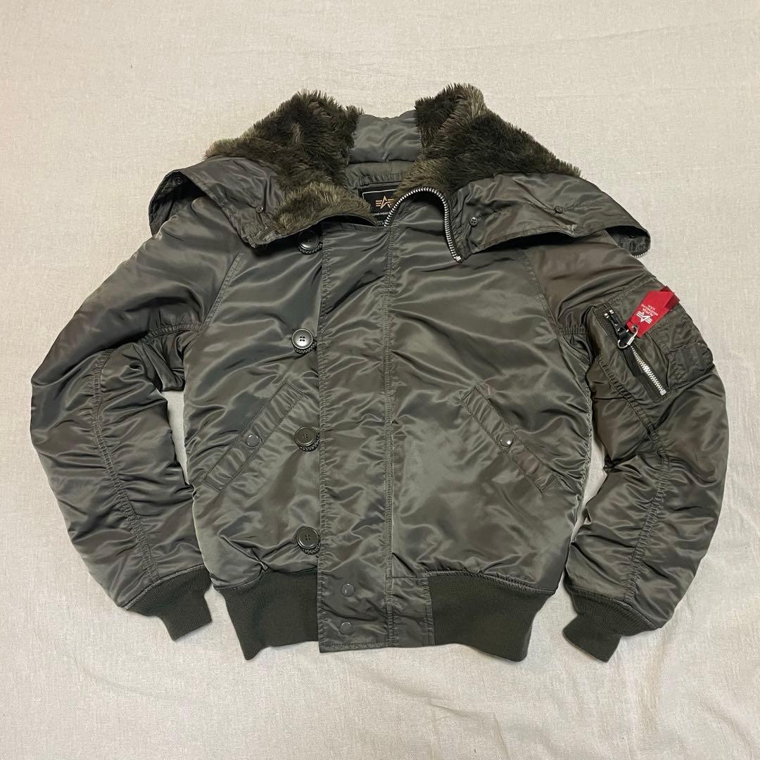 ALPHA INDUSTRIES N-2B フライトジャケット M ファー付き