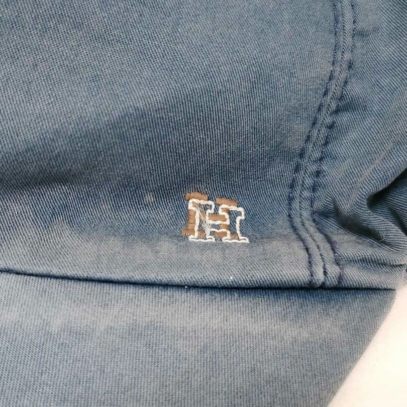 大人カジュアル HERMES H刺繍キャップ ブルー 59 d62