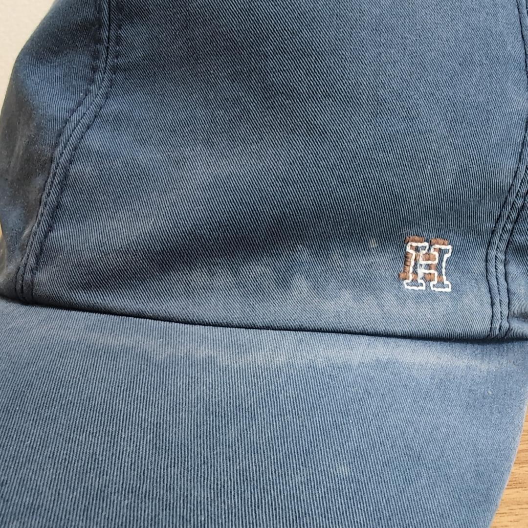 大人カジュアル HERMES H刺繍キャップ ブルー 59 d62