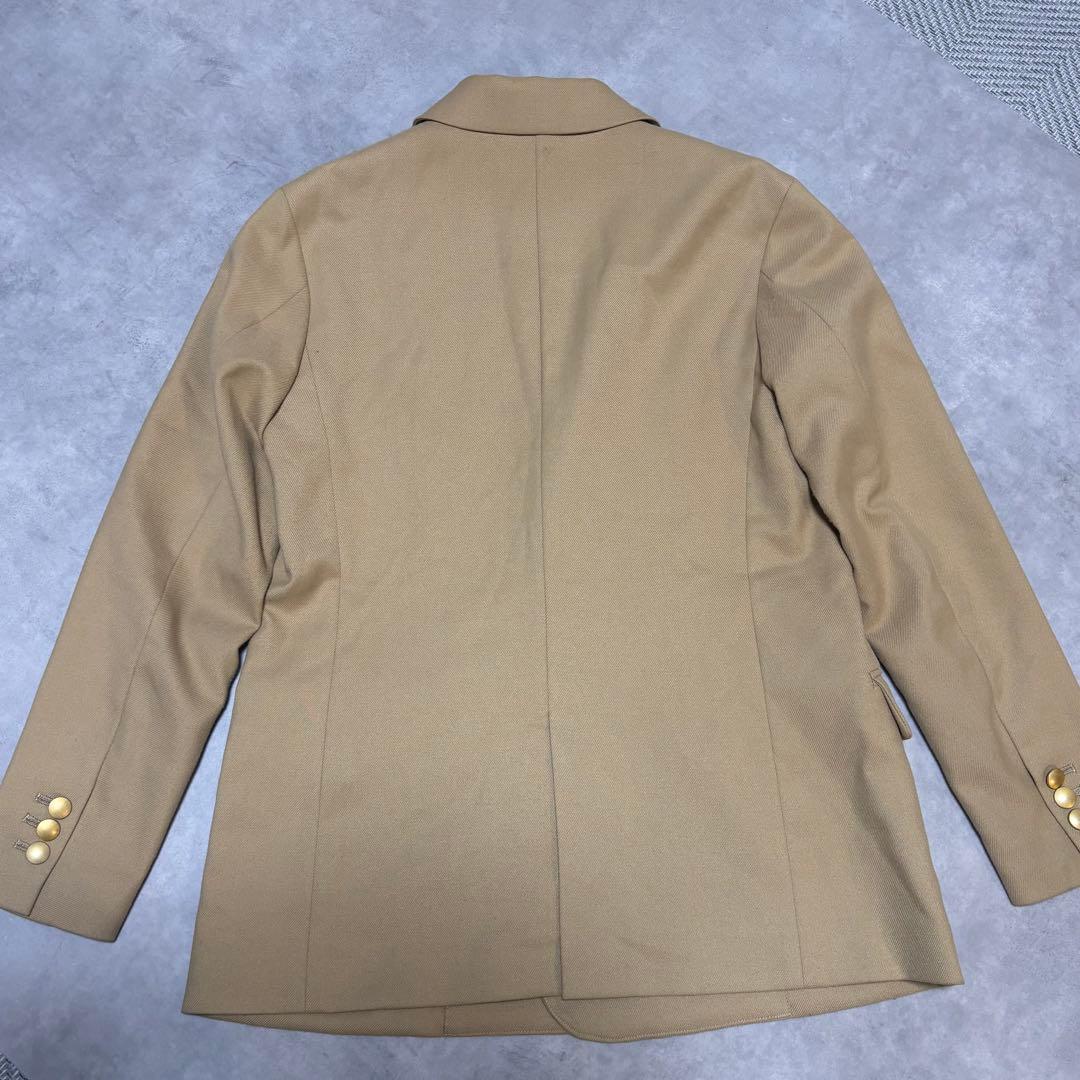 【美品】Spick & Span 金ボタン ダブルジャケット キャメル 日本製