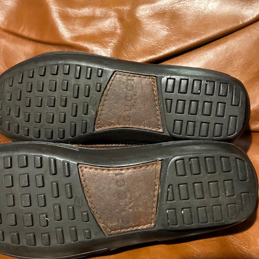グッチ　ドライビングシューズ　Gucci モカシン 金具付き　25.5