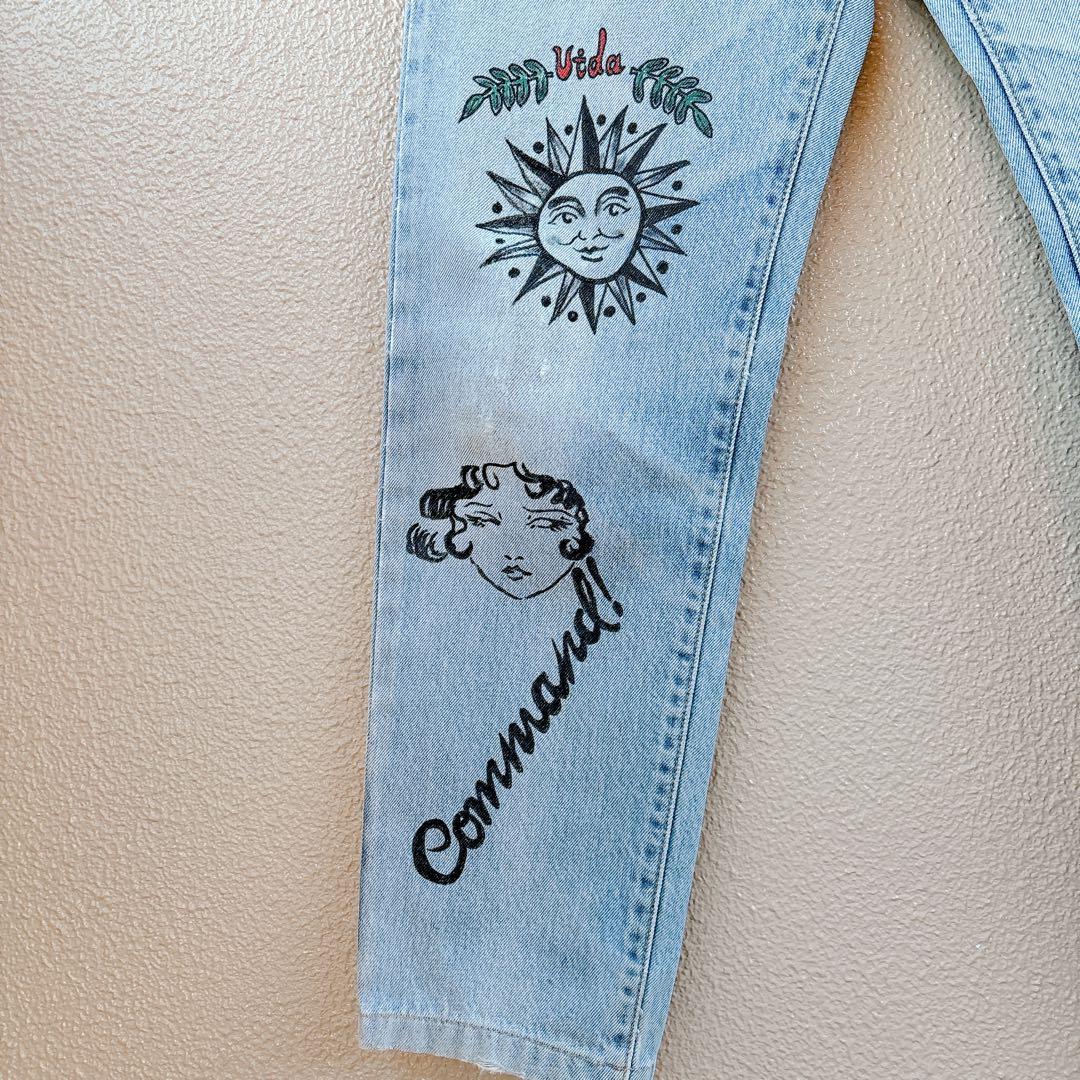 【STITCHSHOW】デニムパンツハンドペイント