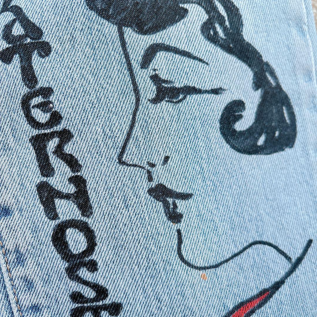 【STITCHSHOW】デニムパンツハンドペイント